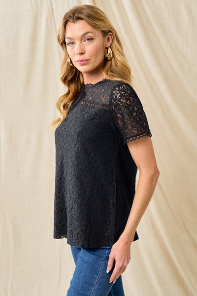 Black Lace Top