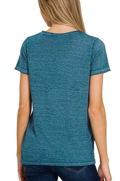 Teal Pocket Tee