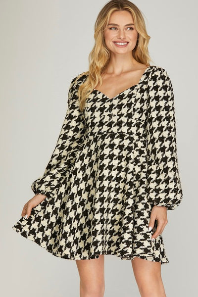 Houndstooth Dress