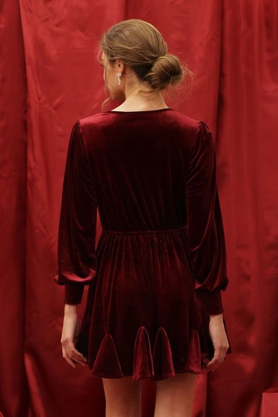 Velvet Burgundy Dress