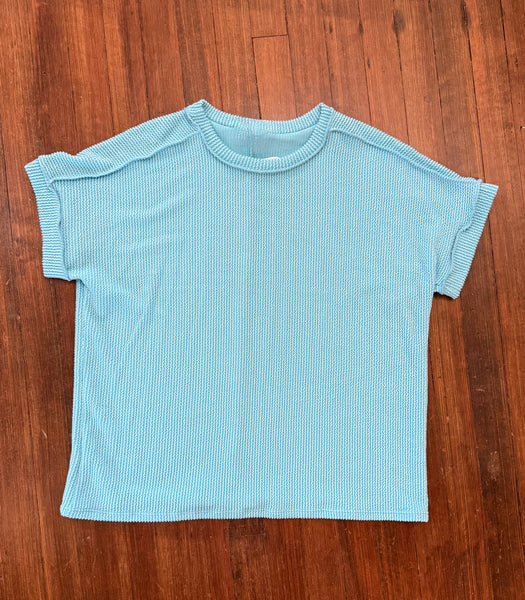 Corded Turquoise Top