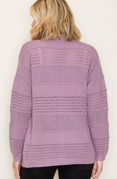 Dark Lavender Cardigan