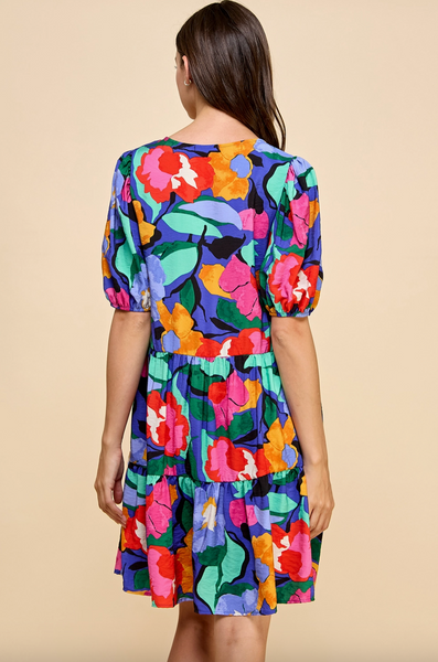 Two Layered Floral Dress