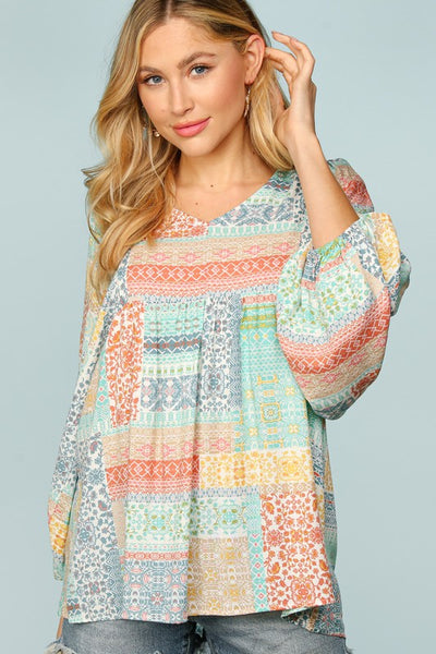 Bohemian Patchwork Top