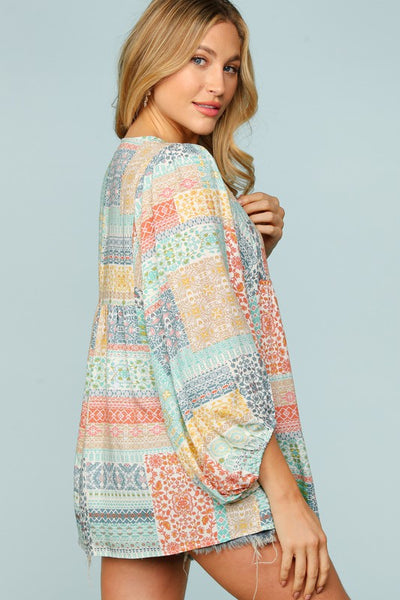 Bohemian Patchwork Top