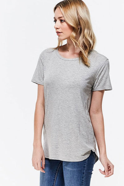 Heather Grey Short Sleeve