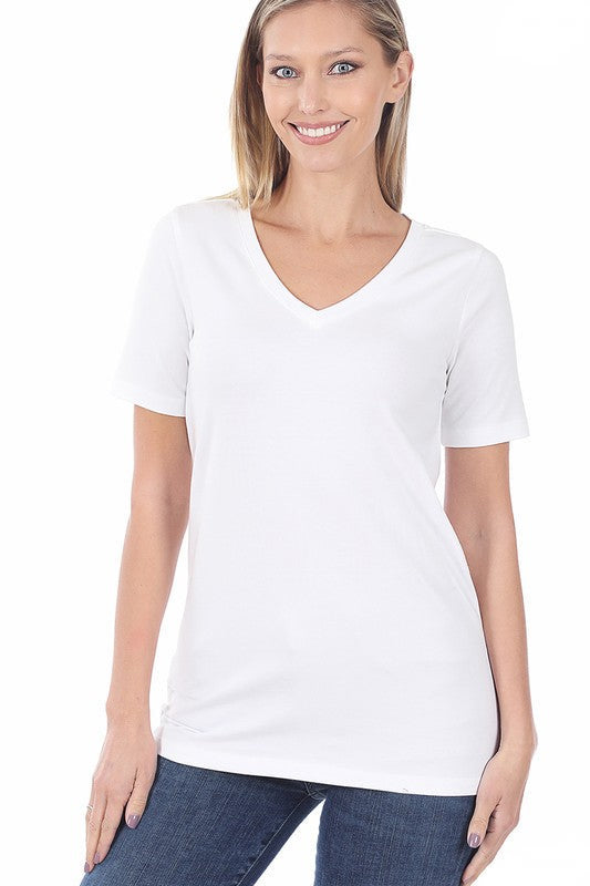 White Basic Tee